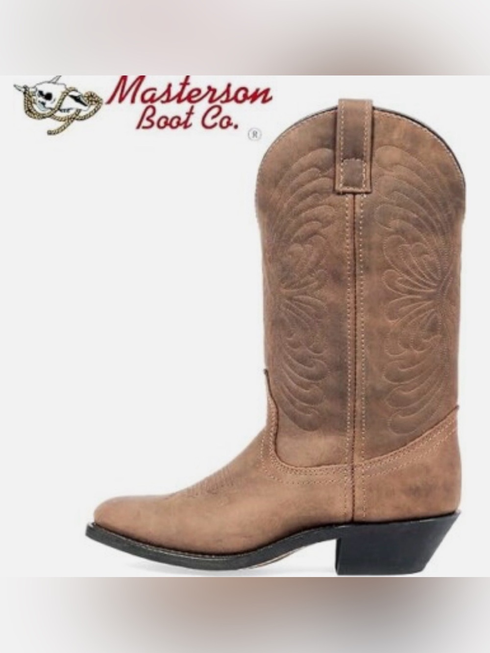 Masterson Boot Co. Distressed Brown R Women's Tan Western Cowboy Cowgirl Boots